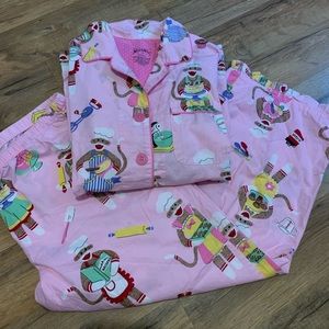 Nick and Nora Sock Monkey Pajamas